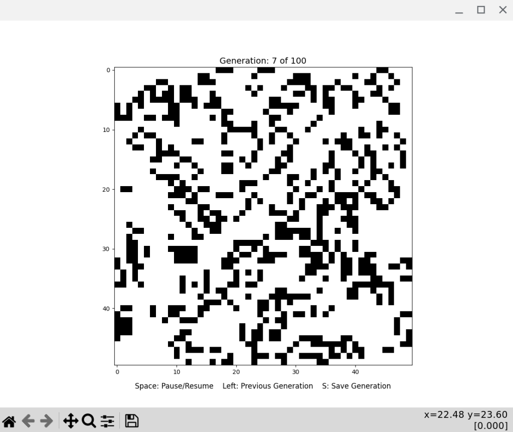 Screenshot of Conway's Game of Life