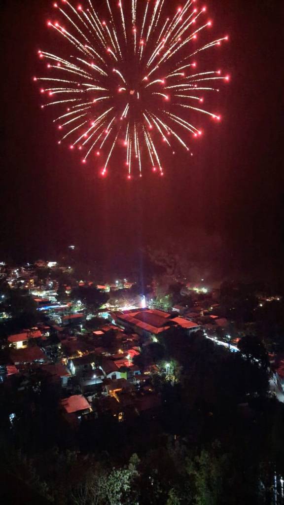 Fireworks over San Marcos for feria